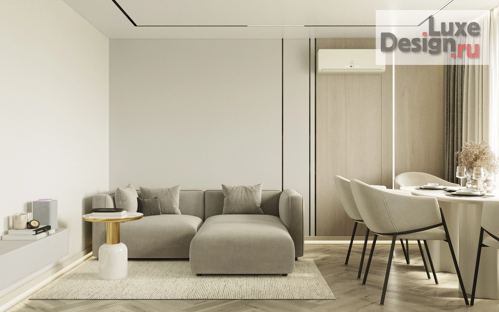 Дизайн интерьера однокомнатной квартиры "Воздушная квартира на Новоизмайловском" (фото 10)