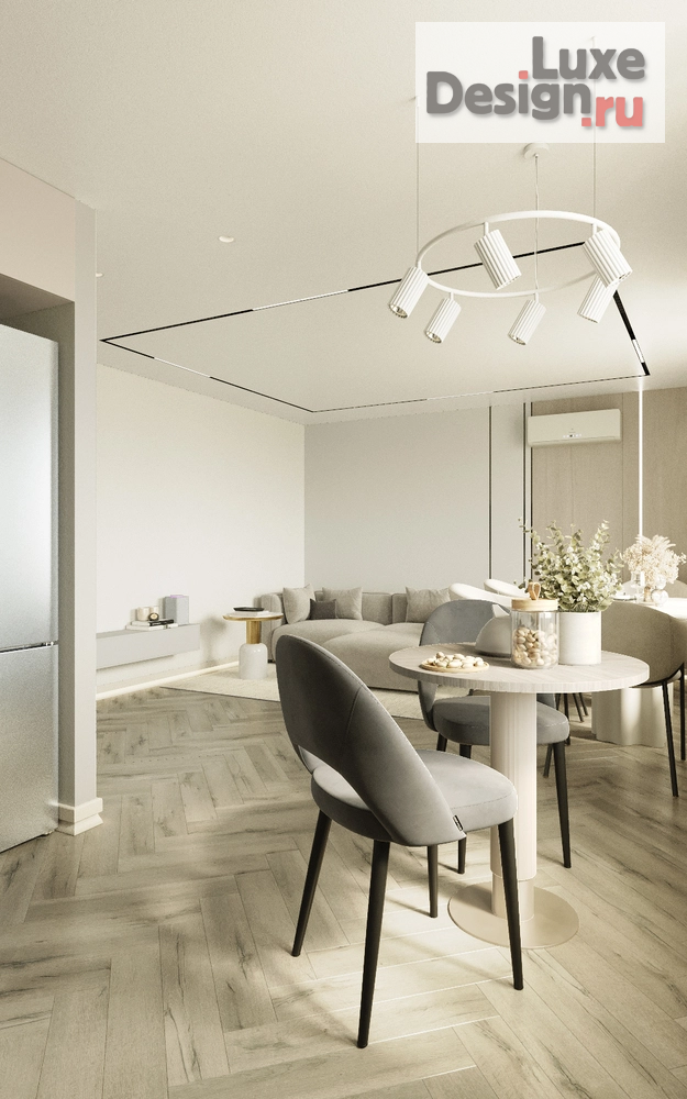 Дизайн интерьера однокомнатной квартиры "Воздушная квартира на Новоизмайловском" (фото 12)