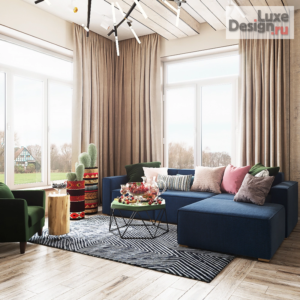 Дизайн интерьера частного дома "Яркий коттедж во Всеволожске" (фото 17)