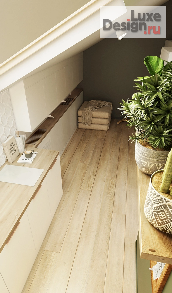 Дизайн интерьера апартаментов "Двухуровневые апартаменты на Обводном канале" (фото 8)