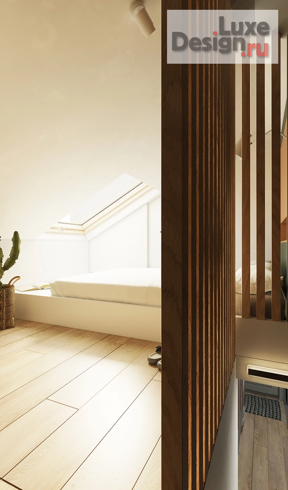 Дизайн интерьера апартаментов "Двухуровневые апартаменты на Обводном канале" (фото 11)