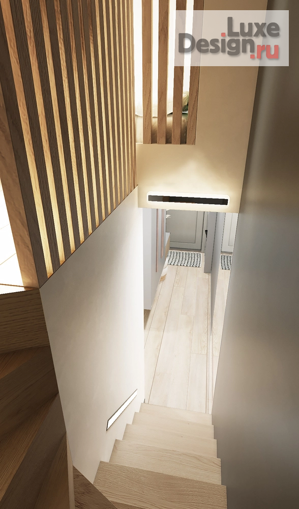 Дизайн интерьера апартаментов "Двухуровневые апартаменты на Обводном канале" (фото 10)