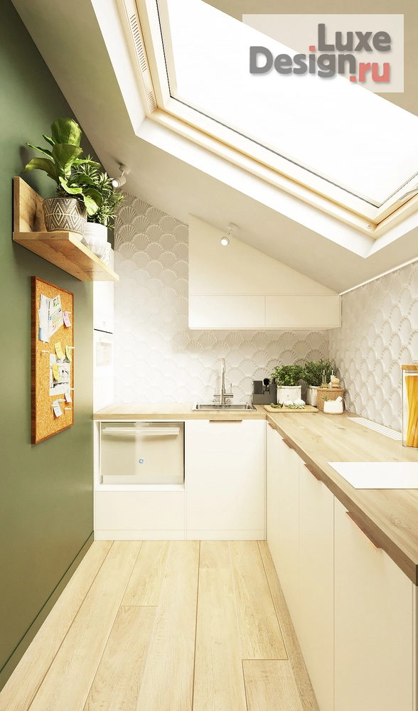 Дизайн интерьера апартаментов "Двухуровневые апартаменты на Обводном канале" (фото 4)