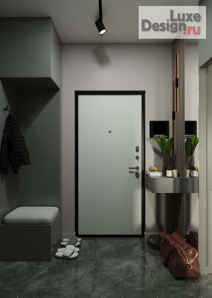 Дизайн интерьера однокомнатной квартиры "Однокомнатная квартира на Белоостровской" (фото 2)