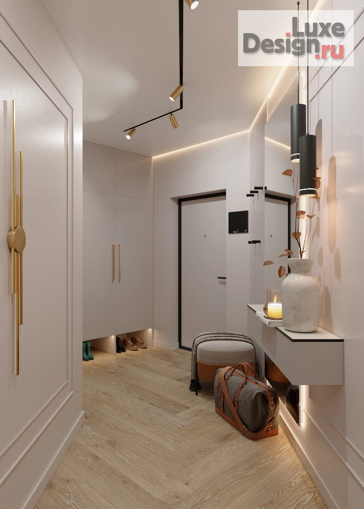 Дизайн интерьера трехкомнатной квартиры "Квартира в спокойных тонах для семьи в Кудрово" (фото 4)