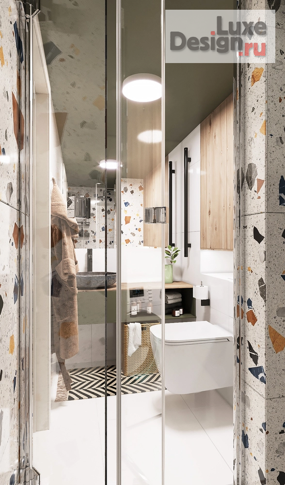 Дизайн интерьера апартаментов "Двухуровневые апартаменты на Обводном канале" (фото 18)
