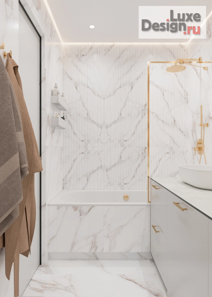 Дизайн интерьера трехкомнатной квартиры "Квартира в спокойных тонах для семьи в Кудрово" (фото 13)