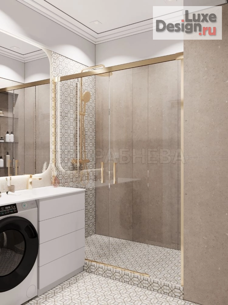 Дизайн интерьера двухкомнатной квартиры "Неоклассика с петербургским шиком" (фото 9)