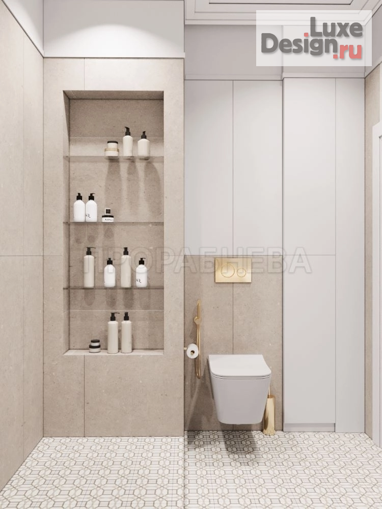 Дизайн интерьера двухкомнатной квартиры "Неоклассика с петербургским шиком" (фото 10)