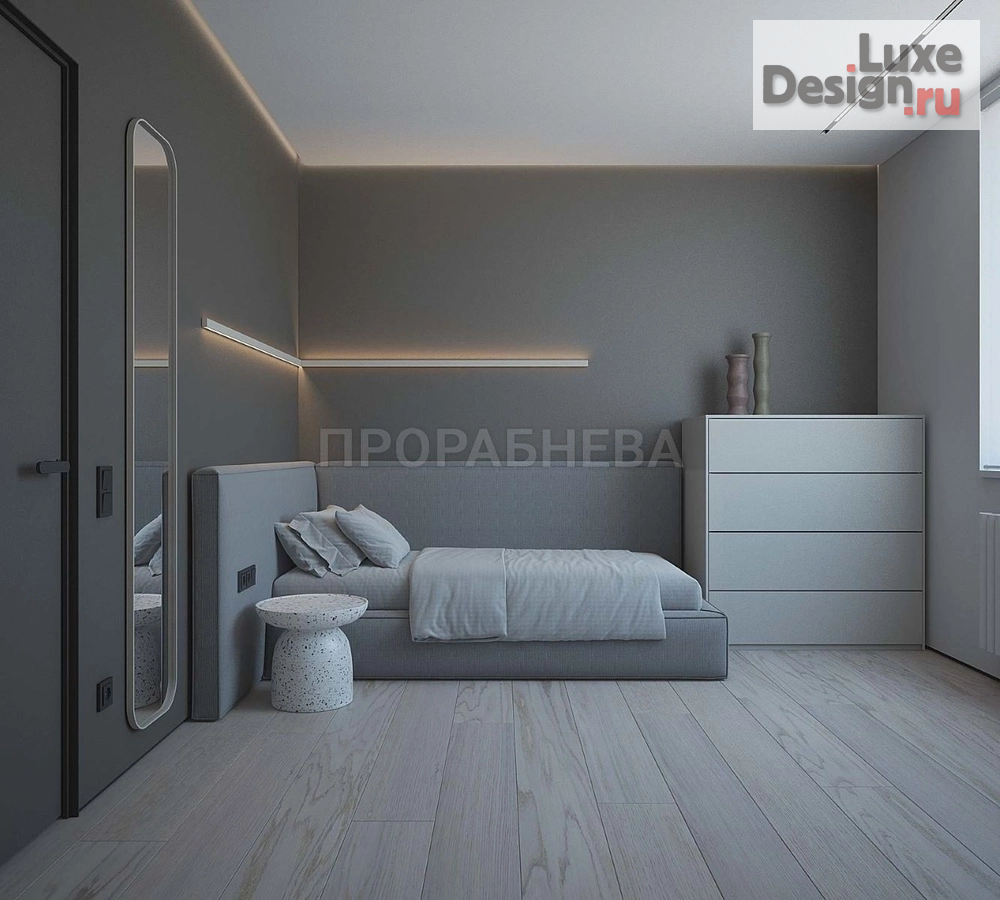 Дизайн интерьера трехкомнатной квартиры "Минимализм в евротрешке 95 кв.м" (фото 1)