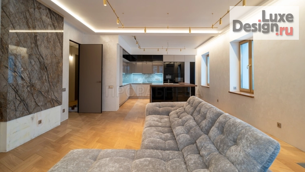 Дизайн интерьера трехкомнатной квартиры "Дизайнерский ремонт с премиальным подходом" (фото 1)