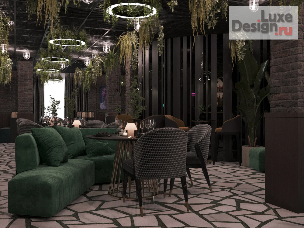 Дизайн интерьера ресторана "Ресторан в г. Рязань" (фото 2)