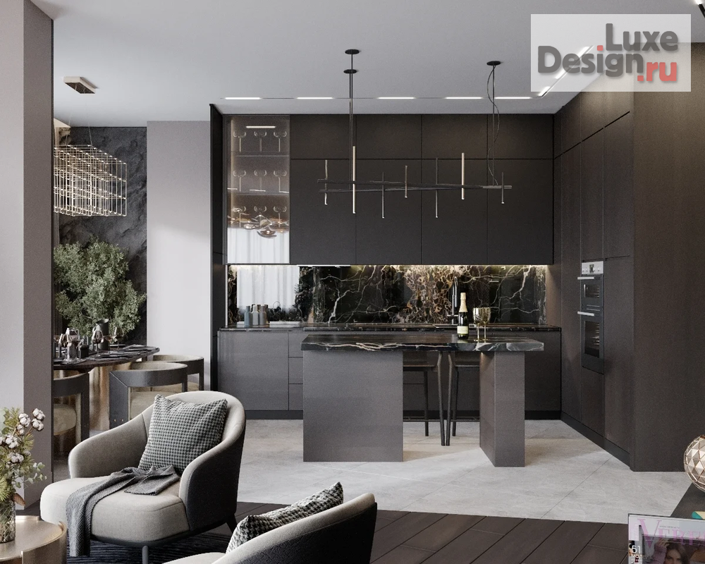 Дизайн интерьера двухкомнатной квартиры "Квартира в г. Москва" (фото 2)