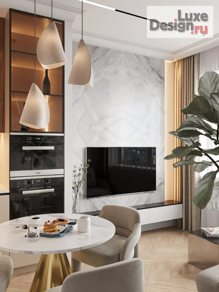 Дизайн интерьера двухкомнатной квартиры "Квартира в г. Москва" (фото 3)