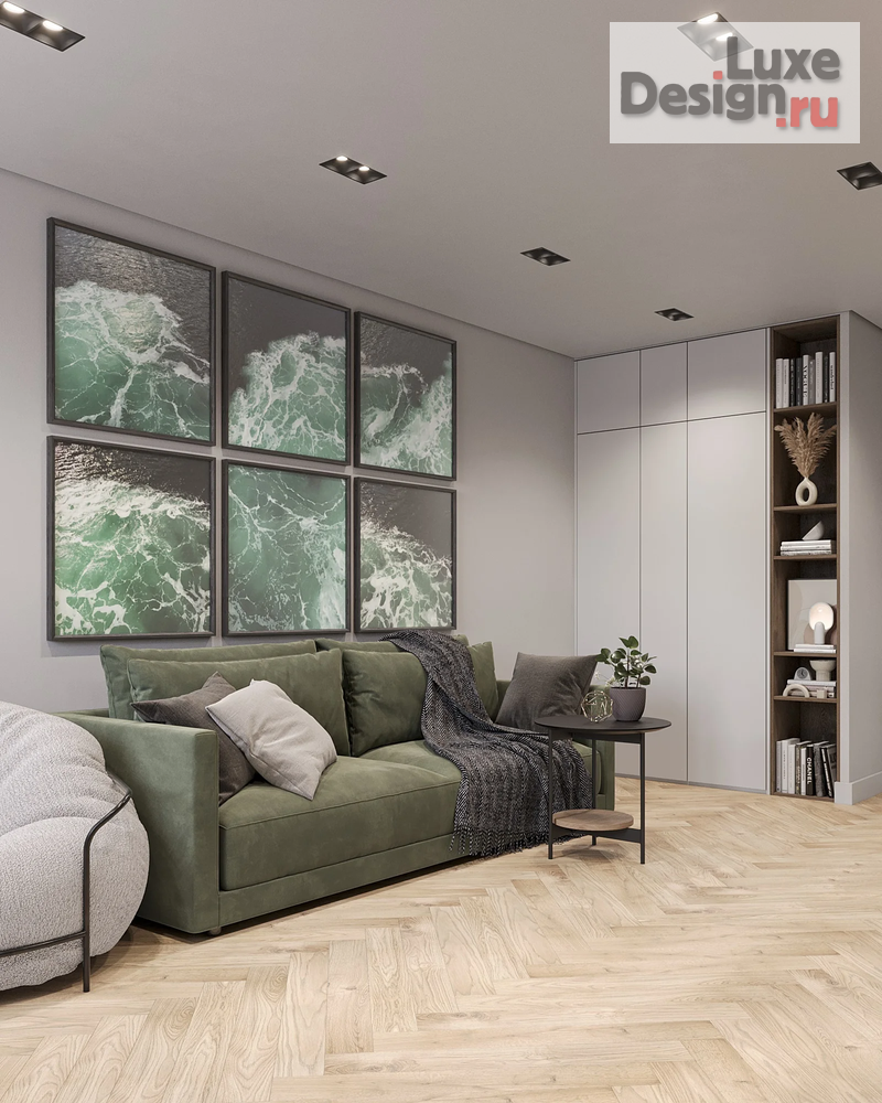 Дизайн интерьера однокомнатной квартиры "Квартира в г. Санкт-Петербург" (фото 4)