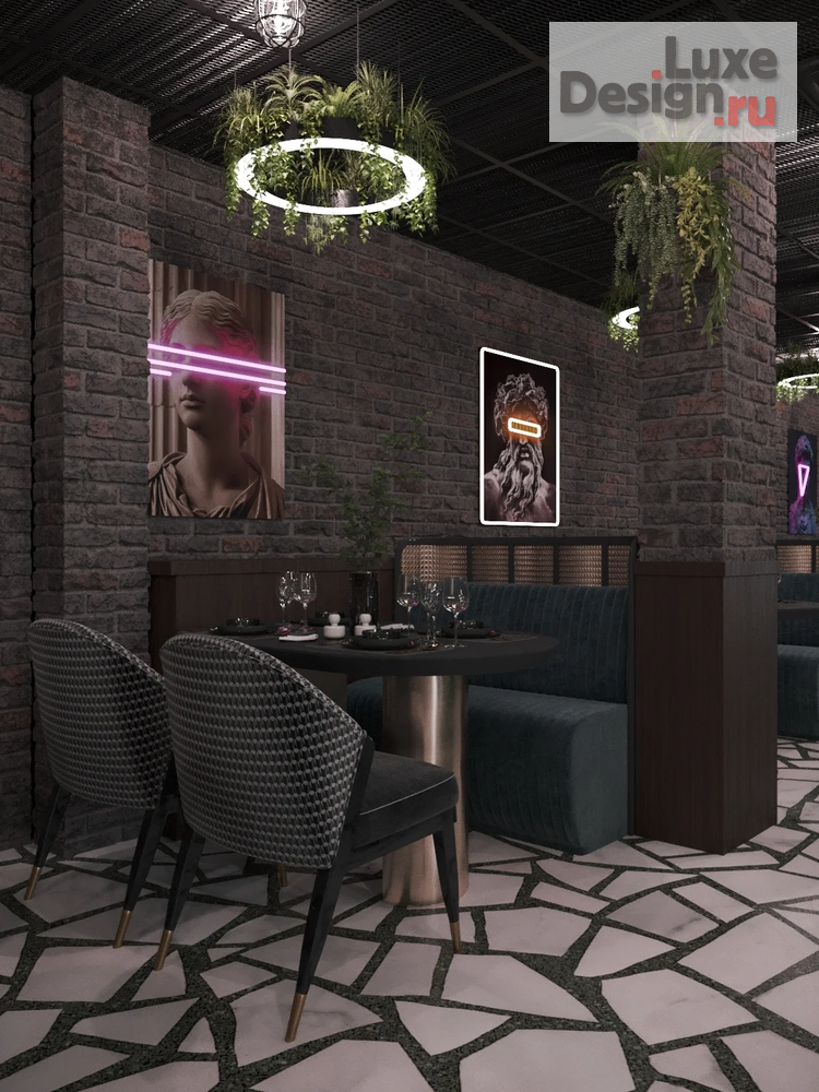 Дизайн интерьера ресторана "Ресторан в г. Рязань" (фото 7)