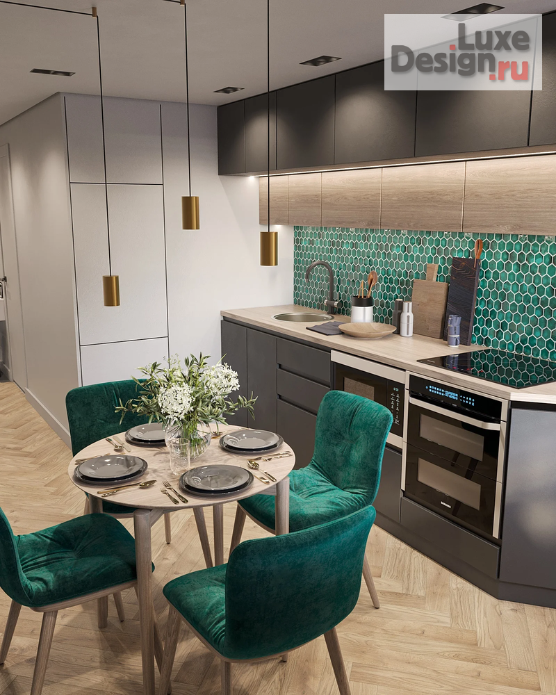 Дизайн интерьера однокомнатной квартиры "Квартира в г. Санкт-Петербург" (фото 7)