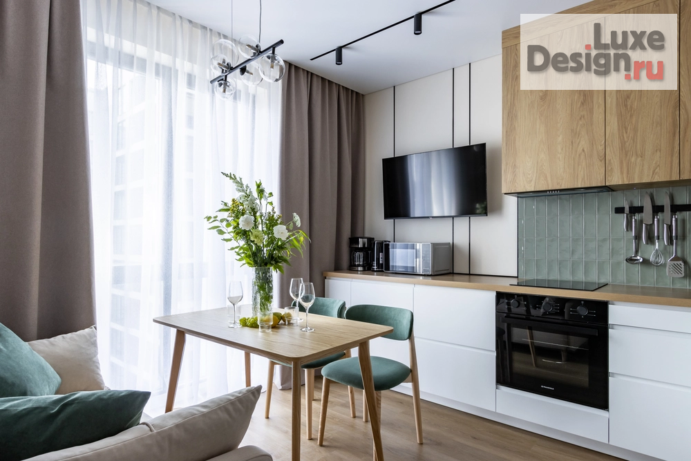 Дизайн интерьера однокомнатной квартиры "Квартира на Патриотов, Санкт-Петербург" (фото 1)