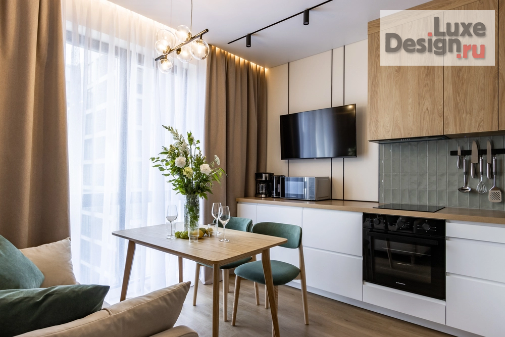 Дизайн интерьера однокомнатной квартиры "Квартира на Патриотов, Санкт-Петербург" (фото 2)