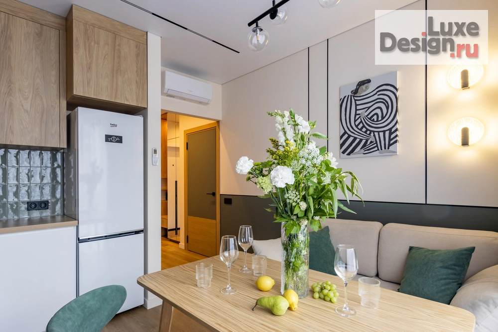 Дизайн интерьера однокомнатной квартиры "Квартира на Патриотов, Санкт-Петербург" (фото 7)