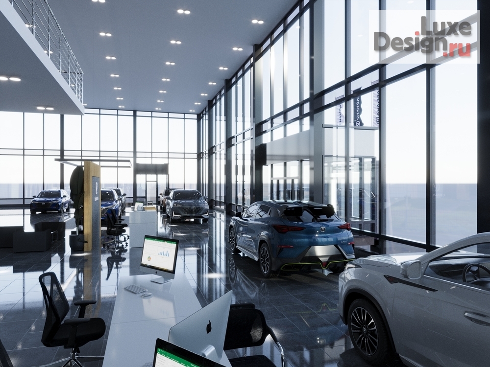 Дизайн интерьера автосалона "Автосалон CHANGAN " (фото 2)