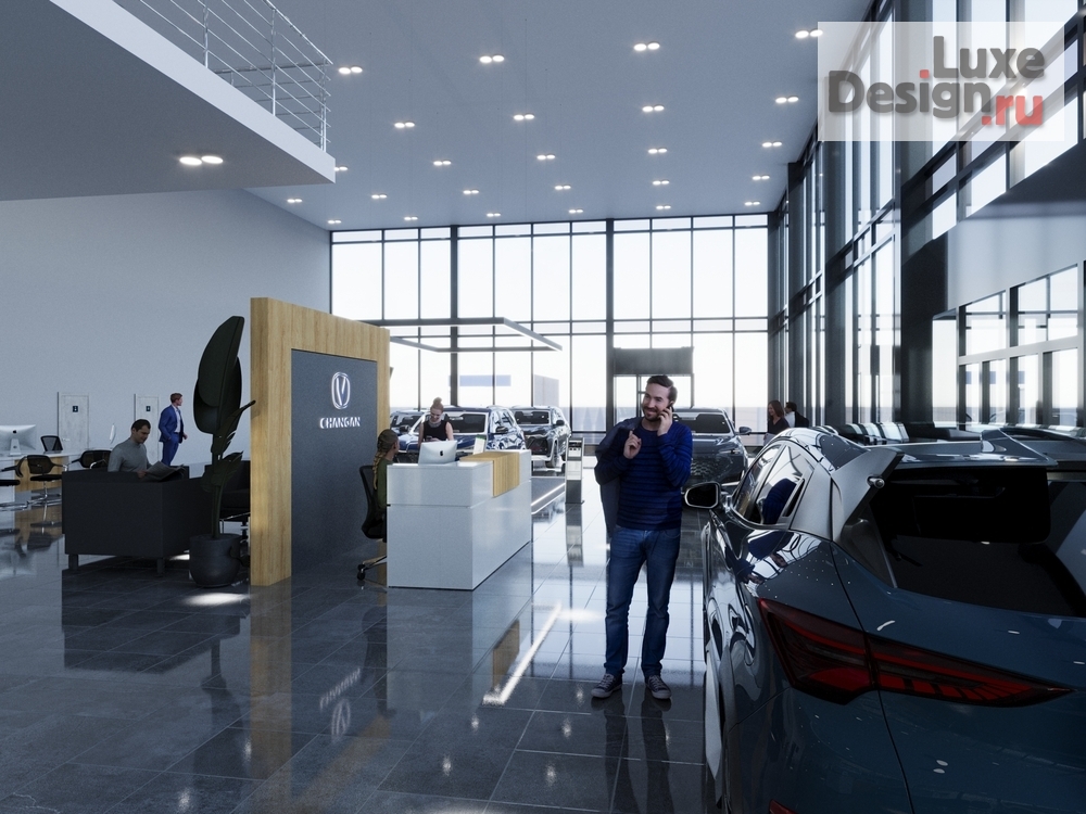 Дизайн интерьера автосалона "Автосалон CHANGAN " (фото 4)