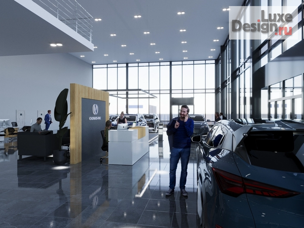 Дизайн интерьера автосалона "Автосалон CHANGAN " (фото 4)