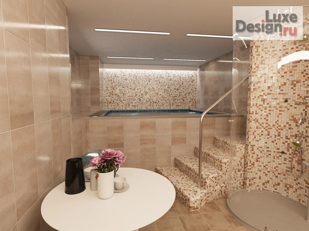 Дизайн интерьера бани "SPA -центр в частном доме." (фото 4) от дизайнера Мельников Глеб Дизайн интерьера бани "SPA -центр в частном доме." (фото 4)