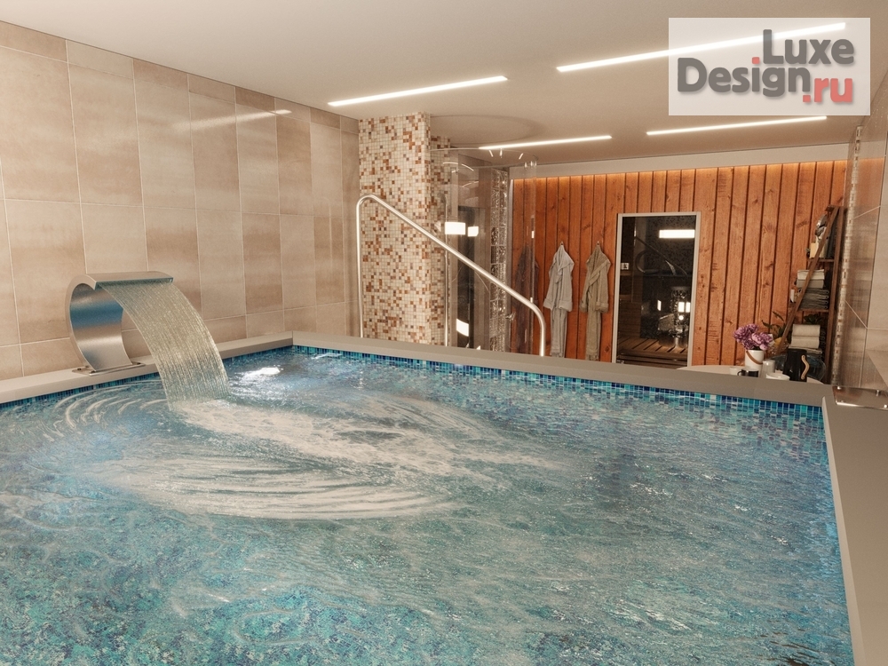 Дизайн интерьера бани "SPA -центр в частном доме." (фото 1) от дизайнера Мельников Глеб Дизайн интерьера бани "SPA -центр в частном доме." (фото 1)