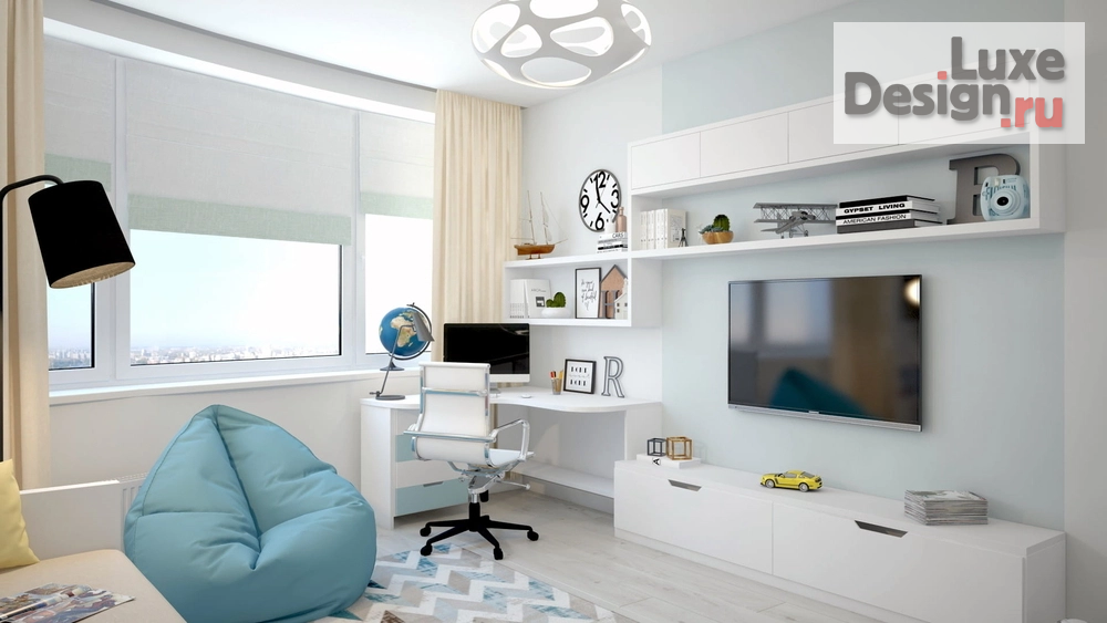 Дизайн интерьера трехкомнатной квартиры "Дизайн-проект квартиры в г. Санкт-Петербург,  ЖК Академ-Парк" (фото 10)