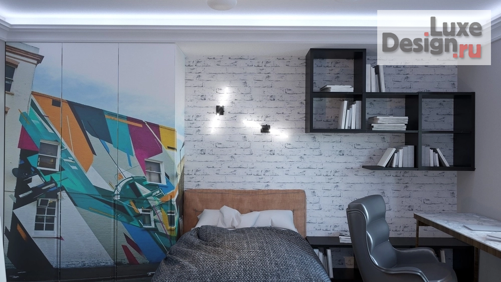 Дизайн интерьера четырехкомнатной квартиры "Дизайн-проект квартира в г. Санкт-Петербург, ул Заставская" (фото 11)