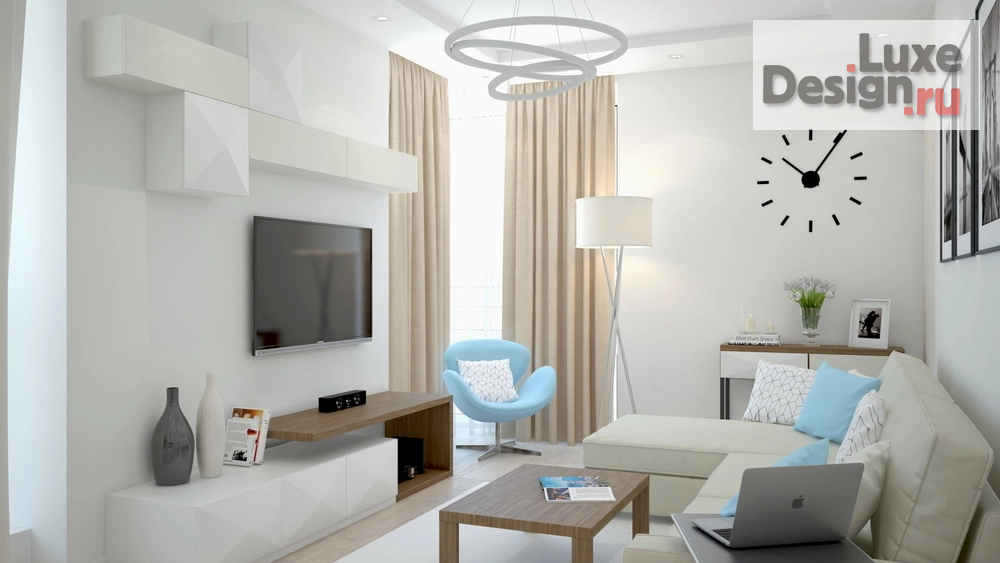 Дизайн интерьера трехкомнатной квартиры "Дизайн-проект квартиры в г. Санкт-Петербург,  ЖК Академ-Парк" (фото 2)