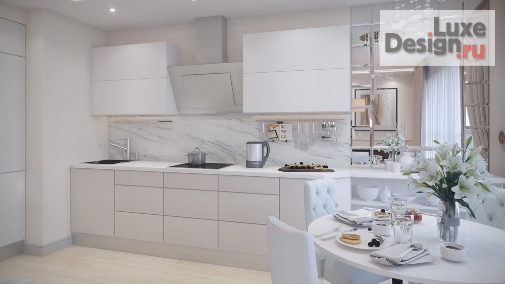 Дизайн интерьера двухкомнатной квартиры "Дизайн-проект квартиры в г. Санкт-Петербург, ЖК Времена года" (фото 5)