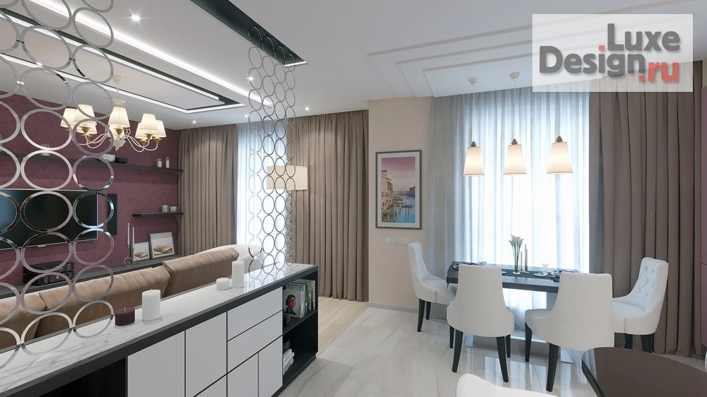 Дизайн интерьера трехкомнатной квартиры "Дизайн-проект квартиры в г. Санкт-Петербург,  ЖК Капитал" (фото 5)