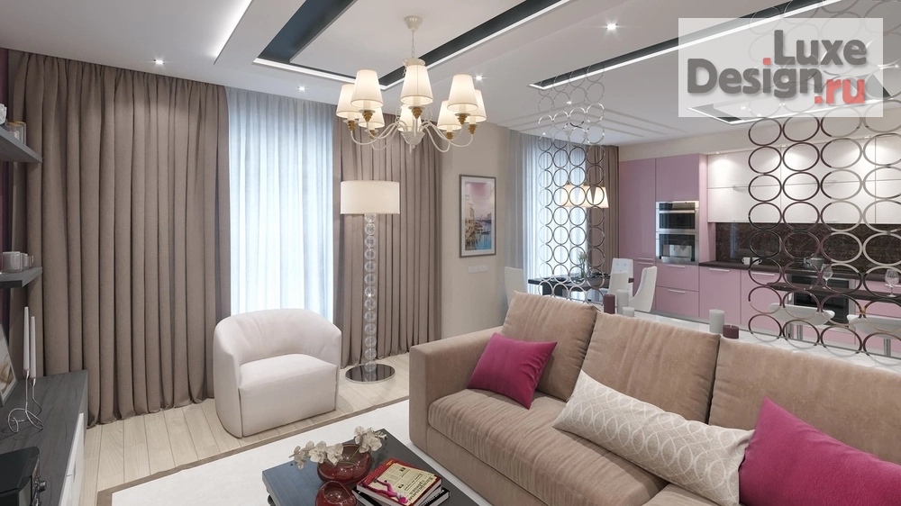 Дизайн интерьера трехкомнатной квартиры "Дизайн-проект квартиры в г. Санкт-Петербург,  ЖК Капитал" (фото 6)