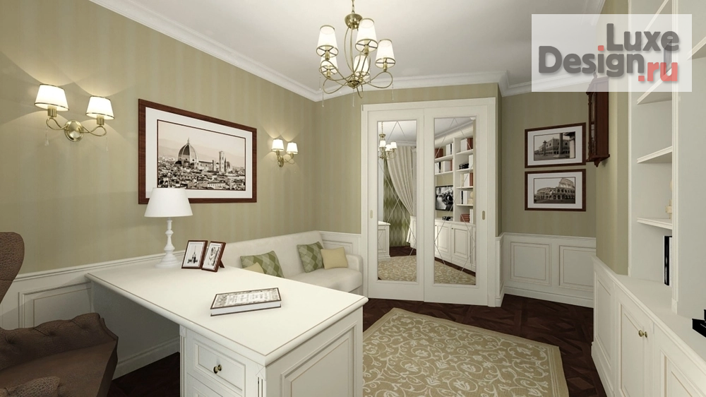 Дизайн интерьера трехкомнатной квартиры "Дизайн-проект квартиры в г. Санкт-Петербург,  ЖК Времена года" (фото 16)