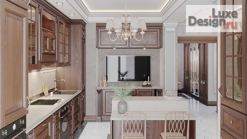 Дизайн интерьера трехкомнатной квартиры "Дизайн-проект квартира в г. Санкт-Петербург, ЖК Виктори Плаза" (фото 4)