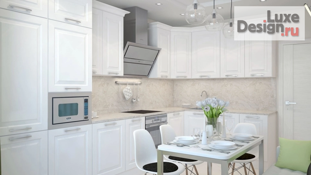 Дизайн интерьера трехкомнатной квартиры "Дизайн-проект квартиры в г. Санкт-Петербург,  ЖК Академ-Парк" (фото 5)