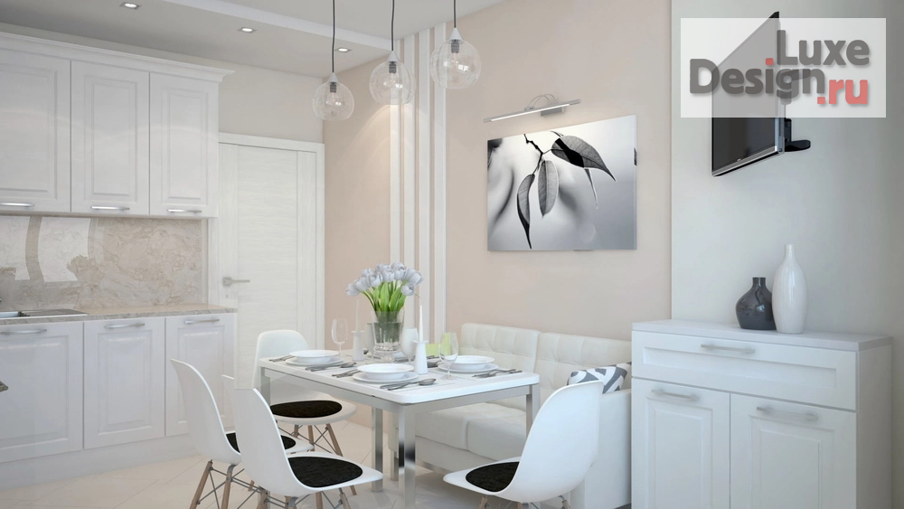 Дизайн интерьера трехкомнатной квартиры "Дизайн-проект квартиры в г. Санкт-Петербург,  ЖК Академ-Парк" (фото 6)