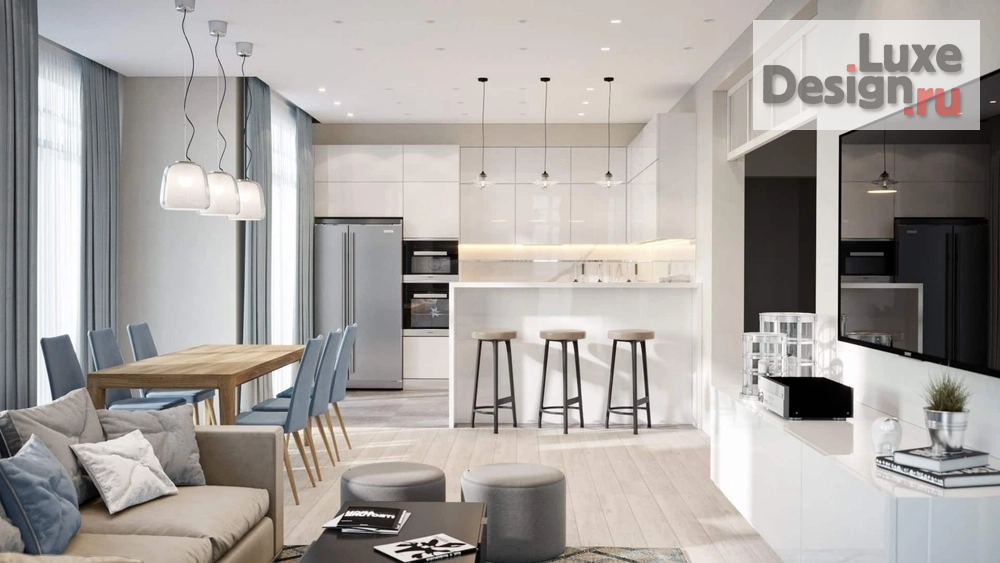 Дизайн интерьера загородного дома "Загородный дом, коттеджный посёлок "Онегин парк", Ленинградская область" (фото 1)