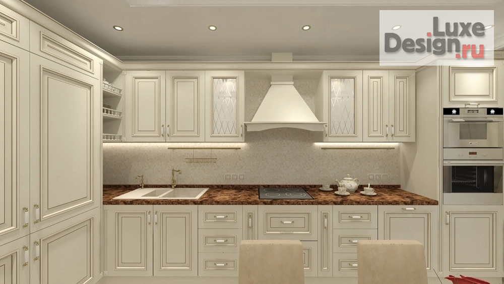 Дизайн интерьера трехкомнатной квартиры "Дизайн-проект квартиры в г. Санкт-Петербург,  ЖК Времена года" (фото 7)