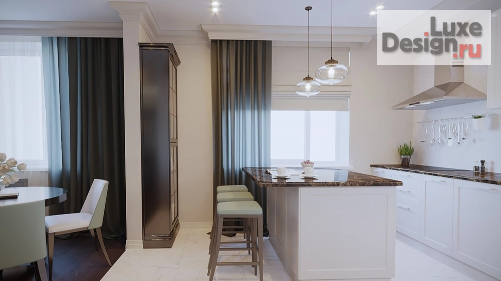 Дизайн интерьера четырехкомнатной квартиры "квартира в г. Санкт-Петербург, на ул. Центральная (Кудрово)" (фото 15)