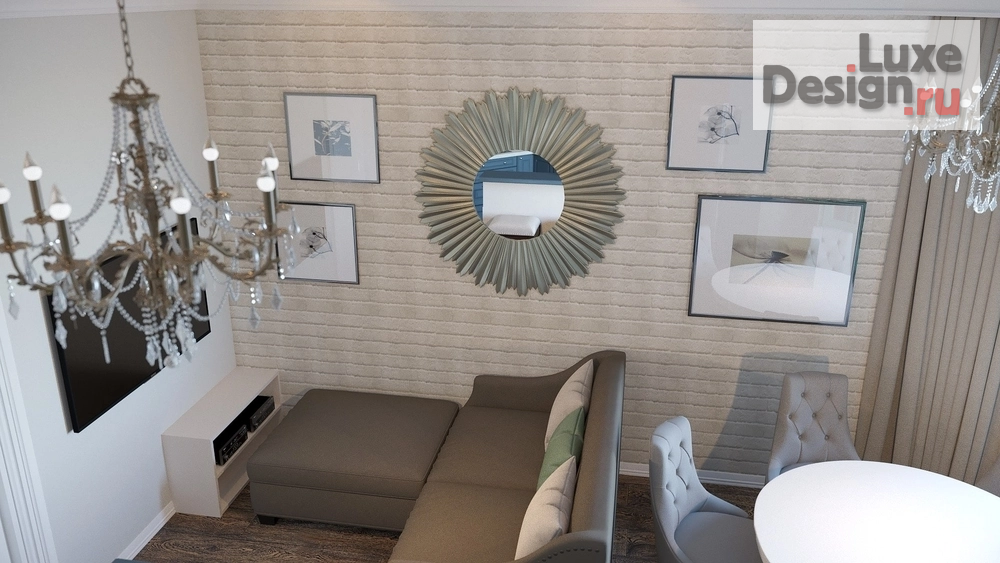 Дизайн интерьера четырехкомнатной квартиры "Дизайн-проект квартира в г. Санкт-Петербург, ул Заставская" (фото 12)