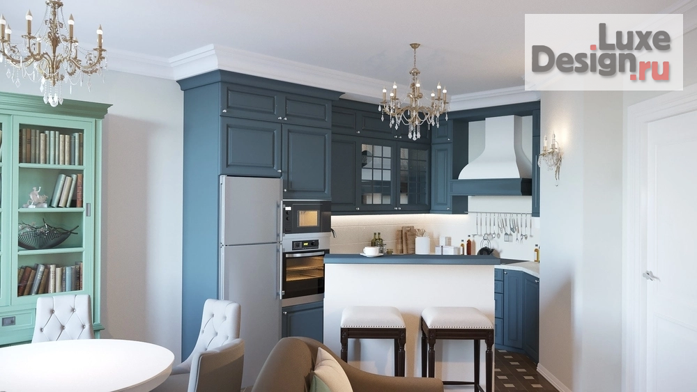 Дизайн интерьера четырехкомнатной квартиры "Дизайн-проект квартира в г. Санкт-Петербург, ул Заставская" (фото 1)