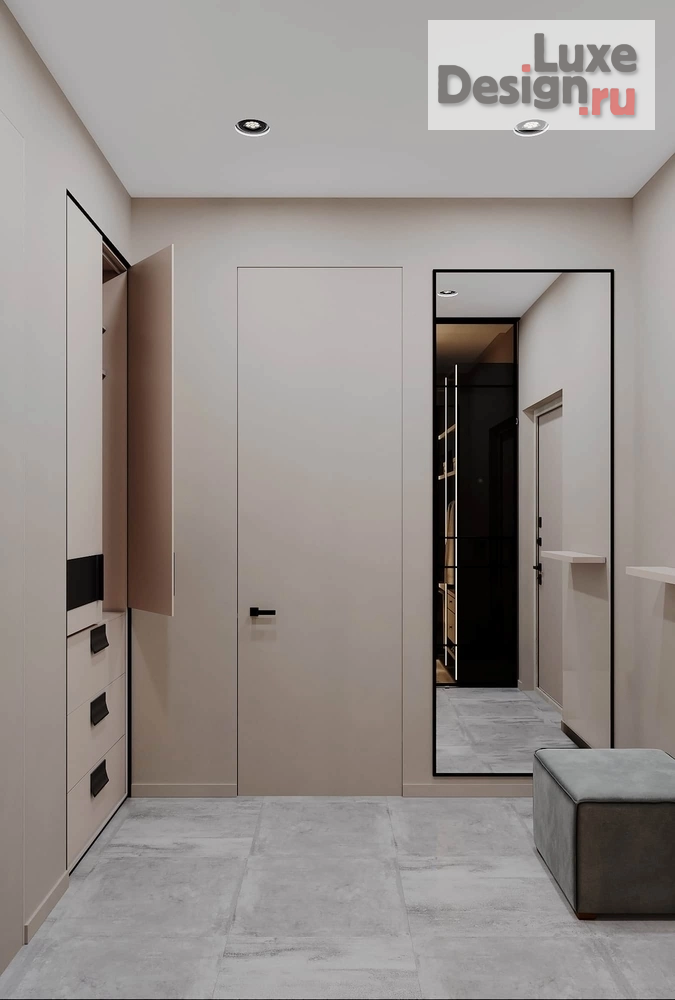 Дизайн интерьера однокомнатной квартиры "Дизайн-проект квартиры в г. Санкт-Петербург,  ЖК Ленинград" (фото 6)