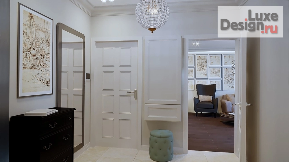 Дизайн интерьера четырехкомнатной квартиры "квартира в г. Санкт-Петербург, на ул. Центральная (Кудрово)" (фото 17)