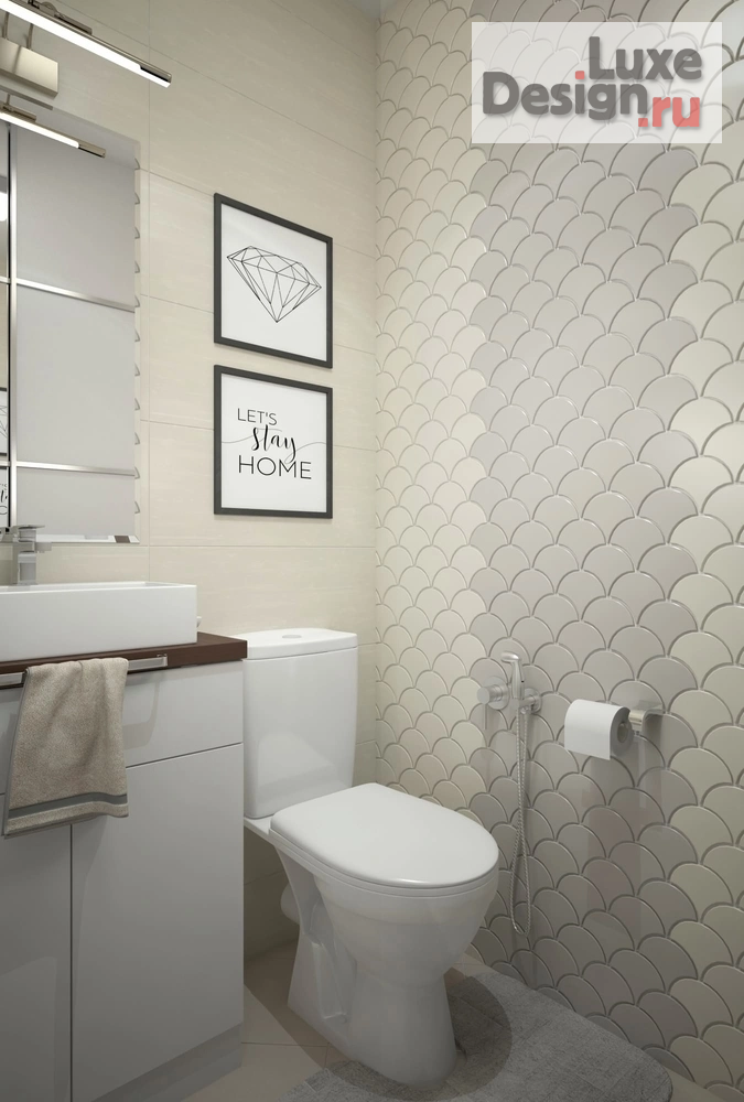 Дизайн интерьера трехкомнатной квартиры "Дизайн-проект квартиры в г. Санкт-Петербург,  ЖК Академ-Парк" (фото 15)