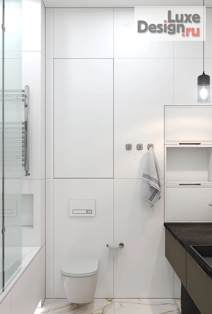 Дизайн интерьера однокомнатной квартиры "Дизайн-проект квартиры в г. Санкт-Петербург,  ЖК Ленинград" (фото 11)