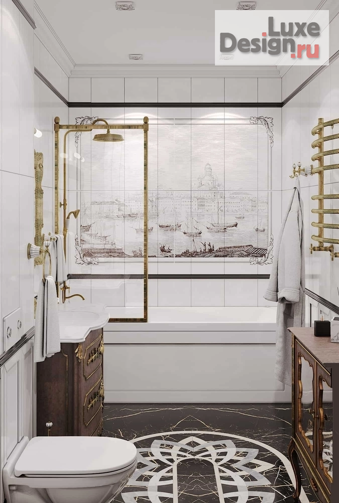 Дизайн интерьера трехкомнатной квартиры "Дизайн-проект квартира в г. Санкт-Петербург, ЖК Виктори Плаза" (фото 8)