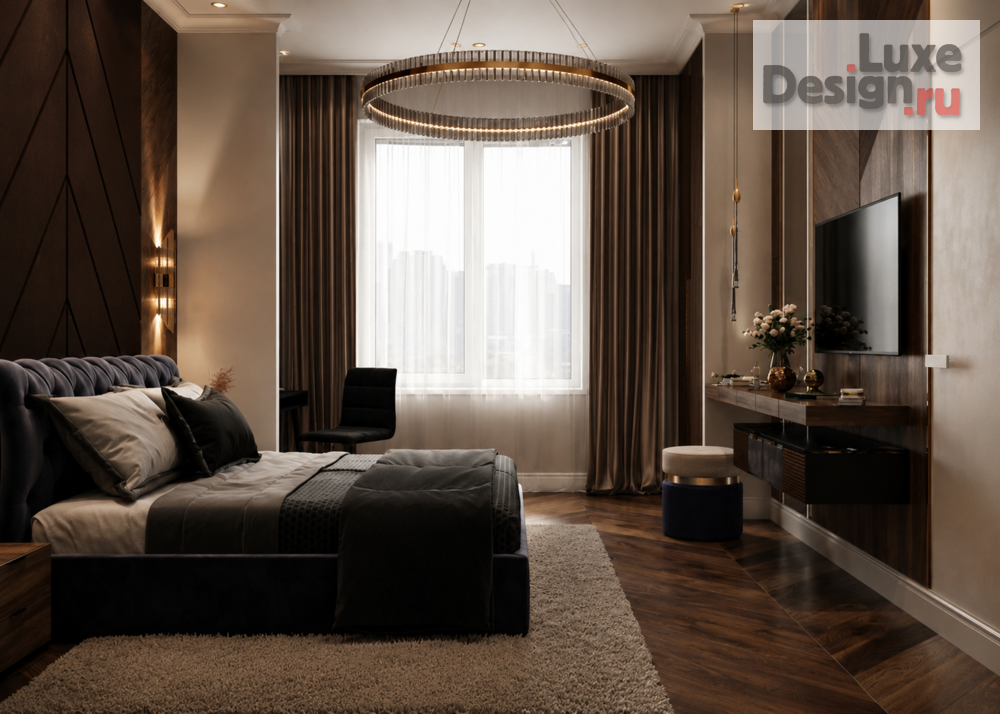 Дизайн интерьера квартиры "Современная классика в ЖК «Glorax Premium» — 144 м²" (фото 8) от дизайнера Черный Максим Дизайн интерьера квартиры "Современная классика в ЖК «Glorax Premium» — 144 м²" (фото 8)